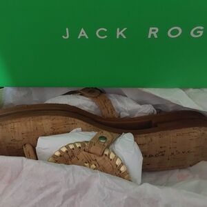 Jack Rogers Cork/Metallic Nappa (Collins Sandals)